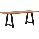 Vidaxl - Esstisch Hellbraun 200x80x74 cm Massivholz Eiche Rechteckig