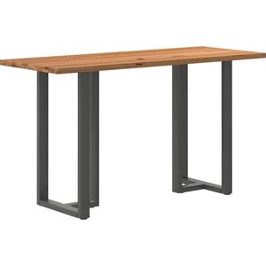 vidaXL Bartafel rechthoekig 200x80x112 cm massief eikenhout lichtbruin
