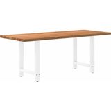 Vidaxl - Esstisch Hellbraun 200x80x74 cm Massivholz Eiche Rechteckig