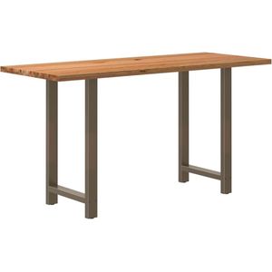 vidaXL Bartafel rechthoekig 200x80x102 cm massief eikenhout lichtbruin