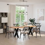 Vidaxl - Esstisch Hellbraun 220x80x74 cm Massivholz Eiche Rechteckig