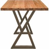 Vidaxl - Esstisch Hellbraun 220x80x74 cm Massivholz Eiche Rechteckig