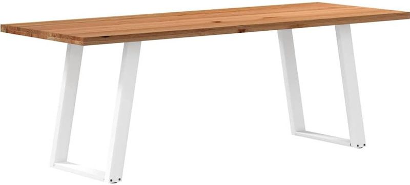Vidaxl - Esstisch Hellbraun 220x80x74 cm Massivholz Eiche Rechteckig