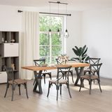 Vidaxl - Esstisch Hellbraun 240x80x74 cm Massivholz Eiche Rechteckig