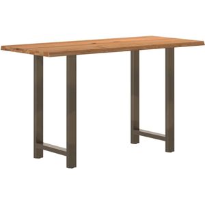 vidaXL - Bartafel - rechthoekig - 180x80x112 - cm - massief - eikenhout - lichtbruin