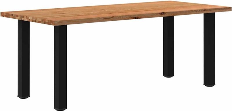 vidaXL Esstisch Hellbraun 200x90x74 cm Massivholz Eiche Rechteckig