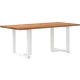 Vidaxl - Esstisch Hellbraun 200x90x74 cm Massivholz Eiche Rechteckig