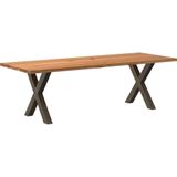 Vidaxl - Esstisch Hellbraun 240x90x74 cm Massivholz Eiche Rechteckig