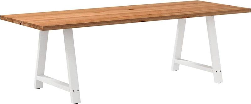 Vidaxl - Esstisch Hellbraun 240x90x74 cm Massivholz Eiche Rechteckig