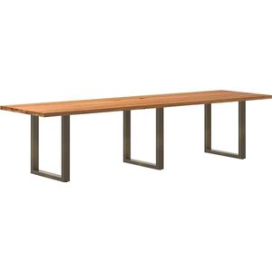 Vidaxl - Esstisch Hellbraun 320x90x74 cm Massivholz Eiche Rechteckig