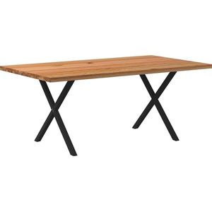 vidaXL Esstisch Hellbraun 180x100x74 cm Massivholz Eiche Rechteckig