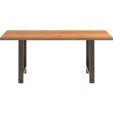 Vidaxl - Esstisch Hellbraun 180x100x74 cm Massivholz Eiche Rechteckig
