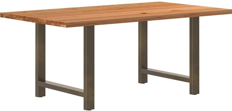 Vidaxl - Esstisch Hellbraun 180x100x74 cm Massivholz Eiche Rechteckig