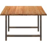 Esstisch Hellbraun 180x120x74 cm Massivholz Eiche Rechteckig vidaXL