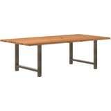 Vidaxl - Esstisch Hellbraun 240x120x74 cm Massivholz Eiche Rechteckig