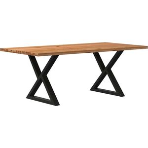 Vidaxl - Esstisch Hellbraun 200x100x74 cm Massivholz Eiche Rechteckig