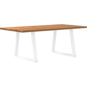 Vidaxl - Esstisch Hellbraun 200x100x74 cm Massivholz Eiche Rechteckig