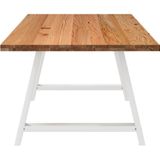 Esstisch Hellbraun 200x100x74 cm Massivholz Eiche Rechteckig vidaXL