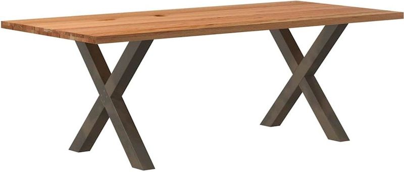 Vidaxl - Esstisch Hellbraun 220x100x74 cm Massivholz Eiche Rechteckig