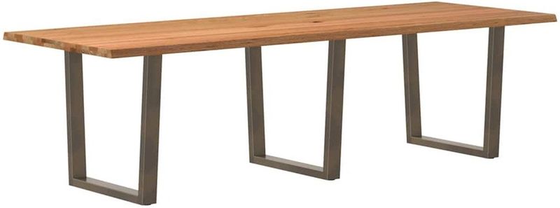Vidaxl - Esstisch mit Baumkanten 280x100x74 cm Massivholz Eiche