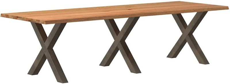 Vidaxl - Esstisch Hellbraun 280x100x74 cm Massivholz Eiche Rechteckig