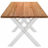 Vidaxl - Esstisch Hellbraun 320x100x74 cm Massivholz Eiche Rechteckig