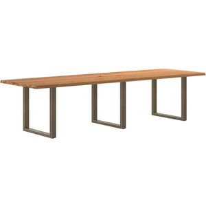 Vidaxl - Esstisch Hellbraun 320x100x74 cm Massivholz Eiche Rechteckig