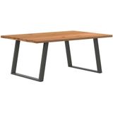 Vidaxl - Esstisch Hellbraun 180x120x74 cm Massivholz Eiche Rechteckig