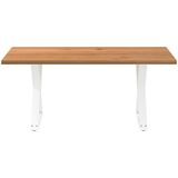 Vidaxl - Esstisch Hellbraun 180x120x74 cm Massivholz Eiche Rechteckig