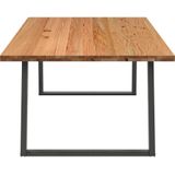 Vidaxl - Esstisch Hellbraun 220x120x74 cm Massivholz Eiche Rechteckig