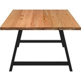 Esstisch Hellbraun 220x120x74 cm Massivholz Eiche Rechteckig vidaXL
