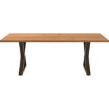 Vidaxl - Esstisch Hellbraun 220x120x74 cm Massivholz Eiche Rechteckig
