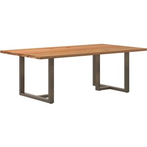 Vidaxl - Esstisch Hellbraun 220x120x74 cm Massivholz Eiche Rechteckig