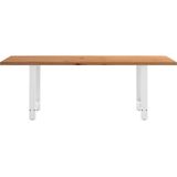 Vidaxl - Esstisch mit Baumkanten 220x80x74 cm Massivholz Eiche