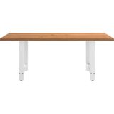 Vidaxl - Esstisch mit Baumkanten 200x100x74 cm Massivholz Eiche Rechteck