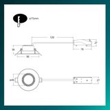 Philips Cilantro inbouwspot - SceneSwitch lichttechnologie - 5W - Warmwit licht: 2700K - Zwart