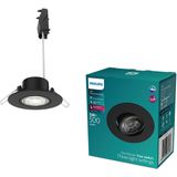 Philips Cilantro inbouwspot - SceneSwitch lichttechnologie - 5W - Warmwit licht: 2700K - Zwart