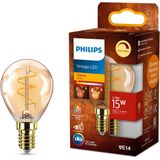 Philips LED lamp E14 | Kogel P45 | Filament | Goud | 1800K | Dimbaar | 2.7W (15W)