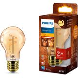 Philips - LED Lamp E27 - Peer A60 - Filament - Goud - Dimbaar - 3.1W (25W)