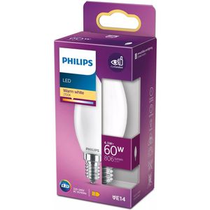 Philips LED lamp E14 | Kaars B35 | Mat | 2700K | 5.9W (60W)