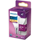 Philips - LED E14 Kogellamp - Mat Glas - 40W - Warmwit Licht