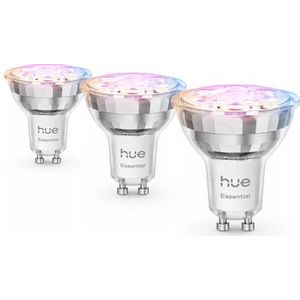 Philips - Hue Essential - Slimme GU10 Spot - 3-Pack - White Colour Ambiance