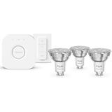 Philips - Hue Essential GU10 Starterkit - Slimme Lamp - Met Hue Bridge en Dimmer Switch