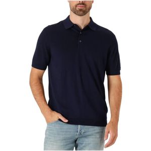 Tommy Hilfiger - Polo - Navy - Gebreid Katoen - Normale Fit