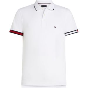 Tommy Hilfiger - VLAG CUFF SLIM FIT POLO - T-shirt - Wit - Katoen