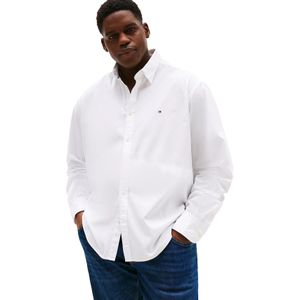 Tommy Hilfiger - BT-FLEX Poplin Solid RF Shirt - T-shirt - Wit - 100% Katoen