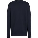 Tommy Hilfiger - Sweatshirt - Blauw - Polyester - Ronde Hals - Geborduurd Logo