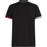 Tommy Hilfiger - Flag Cuff Slim Fit - Poloshirt - Zwart