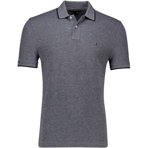 Tommy Hilfiger - Polo - Grijs - Katoen - Normale Fit