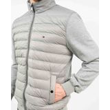 Tommy Hilfiger - Mix Media Zip Sweatshirt - Grijs